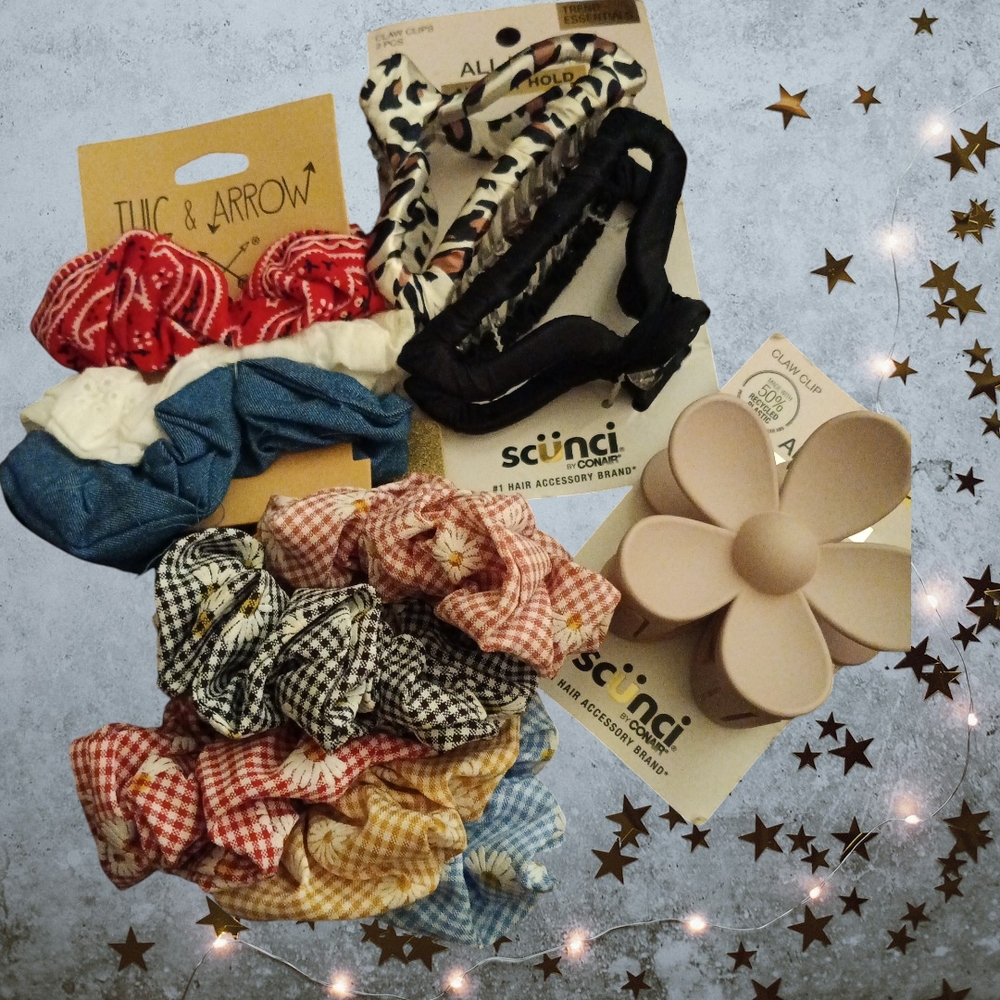 Tuc & Arrow and Scunci Kids Hair Accessories Set - Multicolor